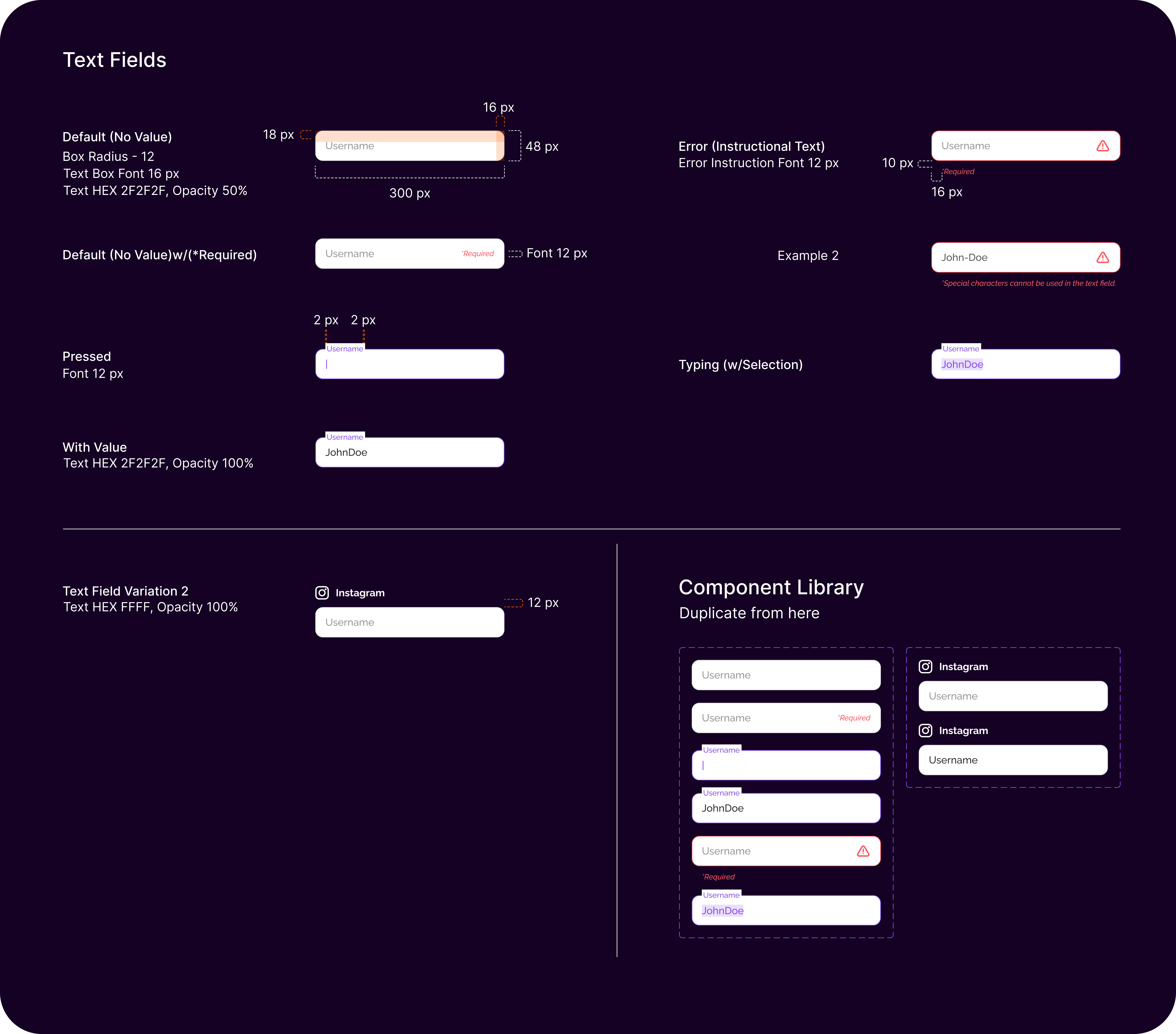 Input Field System